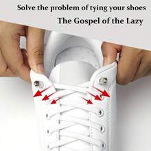 8 Stück Set Metallische Schnürsenkel-Clips ohne Binden - einfach mit einem Klick zu befestigen, perfekt für bequeme Sportschuh-Halter, Frauentag, Reiseaccessoires, Hochzeitsgeschenke, Y2K, Schlafzimmer, Kfz-Zubehör für Frauen, Küchendekoration, süße Sachen, Muttertagsgeschenk, Schlafzimmerdekoration, Garten, Küchendekor, Sommer, Strand, Reiseaccessoires, Raumdekoration, Quetschspielzeug, Abschluss - Weiss - Übersicht 6