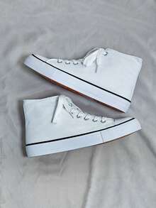 Zapatillas de tenis informales para hombre.Nuevos zapatos casuales para hombre.Zapatos casuales para hombre para llevar en el campus,Tenis mujer hombre bota choclo urbano casual zapato deportivo cómodo confort moda unisex. Nuevas zapatillas de lona informales.Ligero y casual, transpirable, resistente, antideslizante. - Blanco - Ver 5