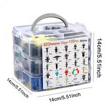 925PCS Bumper Retainer Clips Car Plastic Rivets Fasteners Push Retainer Kit 26 Popular Sizes Auto Push Pin Rivets Set -Door Trim Panel Clips For Car Push Retainer Clips & Auto Fasteners Assortment