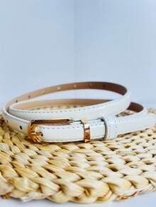 New Casual Minimalist PU Leather Belt, Versatile Accessory For Summer Dresses, Ins Style