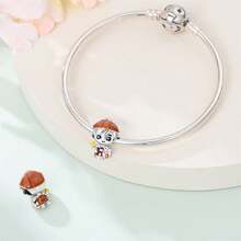 1 Silver-Plated Pendant Bead, Chinese New Year Tiger-Head Hat Girl Bead, Chinese New Year Top Scholar Bead, Chinese New Year Lucky Red Horse Pendant, Chinese New Year Tiger-Head Shoe Pendant, Chinese Good Luck Koi Pendant, Matryoshka Surprise Box Charm, Spring Festival Firecracker Celebration Pendant, Cute New God Of Wealth Bead - Multicolor - View 7