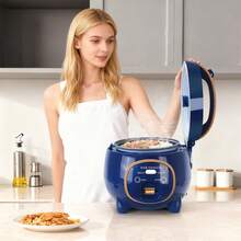 8L Mini Rice Cooker, Dual Voltage 110V-220V, Removable Inner Pot, Multi-Functional For Cooking Rice/Boiling Water/Simmering Soup, Compact Small Capacity Electric Cooker​