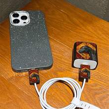 4pcs Vintage Horse Charging Adapter Protector Case, Data Cable Organizer Set - 20W/18W Charger Adapter, Adapter Head Cover, Compatible With IPhone 11/12/13/14/15/16/13 Pro Max/16 Pro Max/17 Pro Max/15 Pro Max