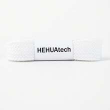 1 对扁平鞋带，2 厘米宽单层，适用于休闲运动鞋/训练鞋、白色鞋子、女鞋、冬季鞋子 - 白色 - 查看 11