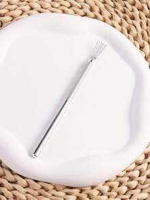 7针美甲勾线笔，美甲工具，条纹美甲绘图笔，银色不锈钢手柄，可弯曲针头，超细线条美甲刷，蜘蛛胶美甲工具，美甲线条绘制工具，美甲用品，美甲工具，美甲艺术工具，返校季，美甲，美甲工具（适用于贴片式美甲） - 銀色 - 查看 3