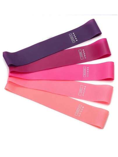 1条TPE乳胶阻力环带，渐变色力量训练O型环瑜伽弹力带