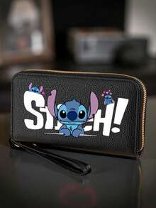 1个紫色缝线腕包，长款钱包，带腕带，多个隔层和拉链口袋，信用卡槽，空间宽敞，结构坚固，腕包钱包，女孩钱包，可爱配饰，旅行配饰，日常携带，生日礼物和日常通勤必备品 - 彩色 - 查看 7