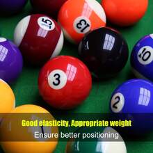 1盒美国银奖杯台球，台球俱乐部专供，球径：5.72厘米/2.25英寸，专业台球套装，成人台球训练配件，包含16颗优质水晶球 - c-29-1銀牌球 - 查看 5