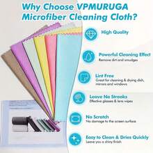 5/10pcs Ultra-Fine Microfiber Cleaning Cloths, Window Cleaning Cloths, Magic Cleaning Cloths, Fish Scale Towels, Lint-Free Cloths, Suitable For Glass, Kitchen, Counters, Mirrors, Dishes, Drying Cloths, Cars, Glass Polishing Cloths, Multi-Purpose, Soft, Absorbent, Cleaning Supplies And Tools - A - View 10