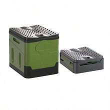 升级版 XL 成人便携式马桶，超大便携式旅行冲水马桶带盖，成人和儿童适用高位露营马桶，适用于汽车、徒步旅行、海滩和露营的紧凑型便携式马桶 - 彩色 - 查看 16