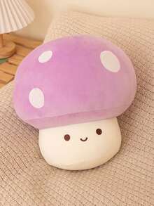 毛绒蘑菇抱枕和吊坠，可爱填充蘑菇毛绒玩具，蘑菇造型填充毛绒靠垫，可用于房间装饰和儿童礼物 - 紅色 - 查看 23