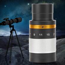 31.7 Mm (1.25 Inch) Silver Continuous Zoom Eyepiece For Astronomical Telescopes | 7-21 Mm Variable Magnification Objective With High-Definition Viewing | Compatible With Standard Telescope Focusing Systems For Moon And Planetary Observation