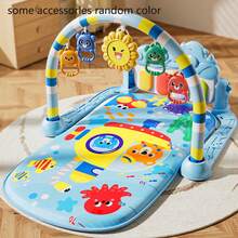 婴儿游戏垫 - 互动音乐钢琴软垫，婴儿游戏垫，婴儿钢琴垫，适合宝宝练习趴卧，婴儿健身垫和活动垫，婴儿钢琴健身垫，新生儿和幼儿游戏垫，早教活动健身架，音乐互动，易于安装，培养运动技能，可爱动物图案设计，理想的宝宝生日礼物 - 彩色 - 查看 15