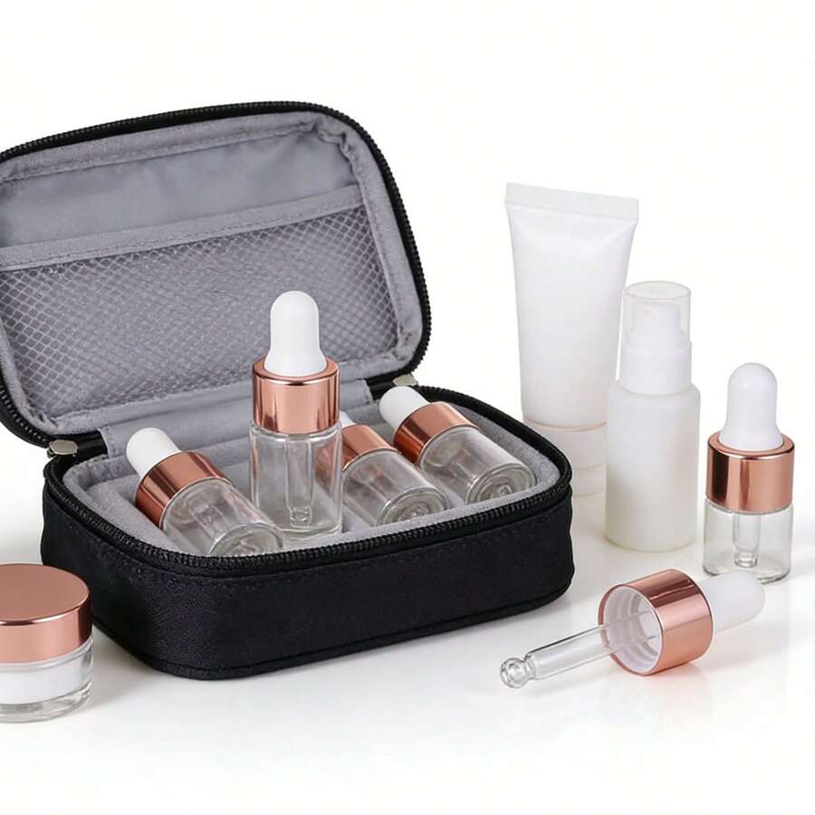 10pcs 1ml 2ml 3ml 5ml Clear Mini Glass Dropper Bottles Small With Glass Eye Dropper For Essential Oils Sample Traveling - Clear - View 1