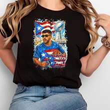 Halftime Show Shirt Puerto Rico Benito Bowl T-Shirt  Football Tee - màu đen - Xem 1