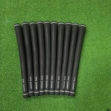 10支装 Nine ELenev 高尔夫球杆握把，耐用防滑木质/铁杆杆身握把，运动性能装备 - 黑色 - 查看 9