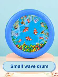 Wave Drum Percussion Musical Instrument, Wooden Wave Drum, Drum Toy With Simulated Wave Sound
