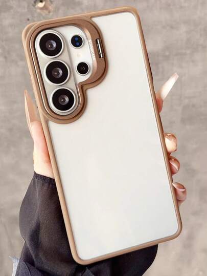 透明商务镜头隐藏式支架手机壳，适用于三星 Galaxy S26 Ultra S25 S24 Ultra S22 Ultra S23，亚克力透明防震保护套