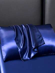 1 件装运动印花斜纹枕套，长方形，适合成人，单枕，四季皆宜，乡村风格，适用于家居、卧室、客厅、户外旅行 - 寶藍色 - 查看 5