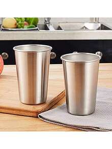 3pcs/Set 8oz Stainless Steel Kids Cups, Stackable Metal Tumblers, Anti-Drop Drinking Cups - Multicolor - View 8