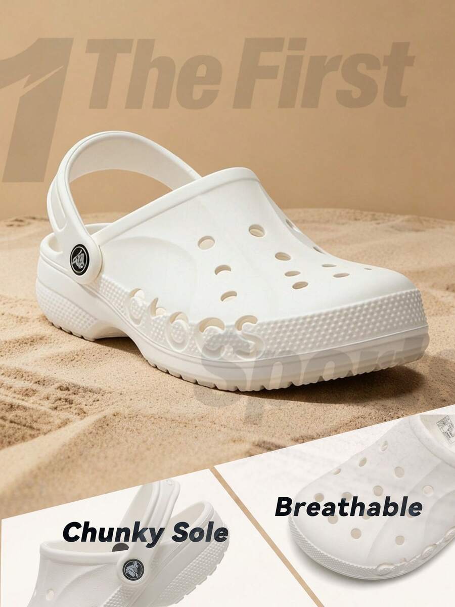 Crocs Beycar Perforated Sandals, Lightweight & Breathable Unisex Beach Casual Shoes, 10126-100