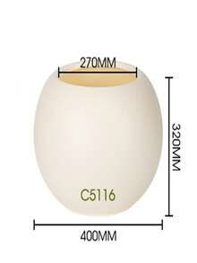 1/2pcs Simple Elegant White Spherical Weatherproof Plastic Planter - For Indoor/Outdoor Use, Suitable For Artificial Plants, Succulents, Ferns, Ideal For Home Decor, Office Placement, Suitable For Snake Plant, Pothos, Ferns - Multicolor - View 18