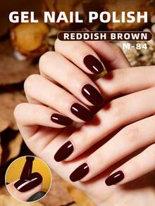 XEIJAYI 1pc 15ML Red Gel Pure Nail Polish Gel Nail Polish Lasting Immersion UV LED High Saturation Firm Salon Design Suitable For Female Nail - Burgundy - View 7