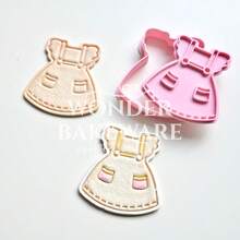 Moldes de Biscoito para Vestido de Bebê, Carimbo de Forma de Saia, Cortador de Biscoito, Molde de Fondant, Cortadores de Biscoito para Decoração de Chá de Bebê, Ferramentas para Decoração de Bolo - Roupas - Visão 6