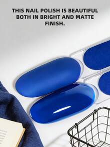 XEIJAYI 1瓶15毫升蓝色凝胶指甲油入门装，纯可卸免擦拭指甲油，适合所有季节 - 藍色 - 查看 3