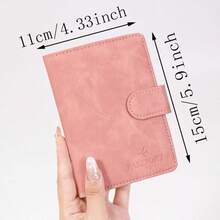 1pc Fashion New Travel Business RFID Blocking Passport Holder Wallet Document Organizer Minimalist Card Slots Cute Passport Cover Unisex Black & Pink Credit Card Holder Card & Photo Slots Minimalist Wallet Smart Wallet Airtag Wallet Name Card Holder Travel Bag Luggage Bag Duffle Bag Overnight Bag Large Capacity Durable Travel Organizer Cruise Essential Vacation Essentials For Men Women Travel Essential Holiday Essential Travel Must Haves - Multicolor - View 7