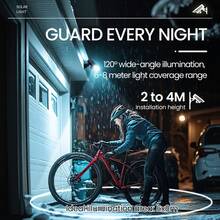 New Outdoor Solar Lights With Sensor, Waterproof Solar Powered Lights, Illuminate Pathways For Garden, Yard, Driveway, Garage, Commercial Area