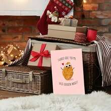 1Pc Creative Fun Anniversary Card For Girlfriend Boyfriend Last Chicken Nugget Confession Couple Valentines Day Card Includes Card Envelope Perfect For Holiday Birthday Apology Card Postcard Thank You Card Gift For Friends Classmates And Family Daily Dating Valentines Day Halloween Christmas Thanksgiving - Đỏ - Xem 3