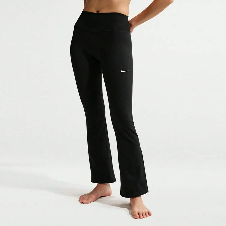 Nike Women's AS W NK ONE DF HR TGHT FLRE US Knit Pants IB9136-010 - Black - View 1