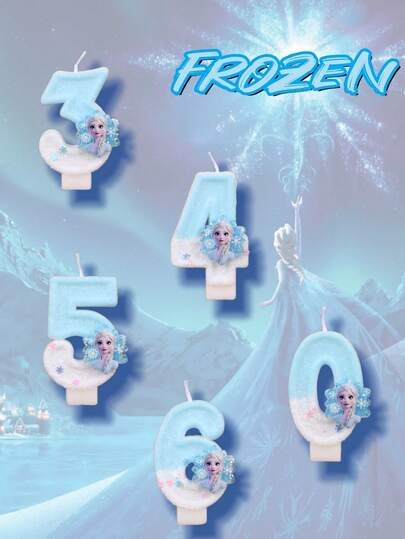 Bestseller-Verkaufsschlager der Frozen-Serie, süße Geburtstagskerzen, Partyatmosphäre-Kerzen, kleine Partygeschenke, Geburtstagsparty-Geschenke, Geburtstagszahlenkerzen 0-9.