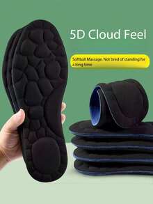 1 Pair Of Black Memory Foam Insoles, Suitable For High Heels, Sports Shoes, Leather Shoes, Suitable For Outdoor Leisure And Winter Wear. - Black - View 1