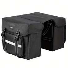 High-Capacity, High-Quality Bicycle Rear Seat Bag, Electric Bike Rear Rack Luggage Bag, Adjustable Shoulder Strap - Durable, Spacious, Convenient Commuting And Travel Bicycle Accessory - Black - View 11