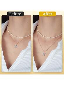 1pc Stainless Steel Vacuum Metallized Hypoallergized Pendant Chain, 2mm Wide, Stainless Steel Cross Chain Gold Titanium Steel Women's Necklace Rose Gold Flat O Chain Clavicular Chain Electroplated Choker Chain, Various Lengths - Multicolor - View 2