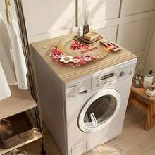 1件粉色金色星月图案开斋节快乐硅胶防滑垫，营造温馨家庭氛围，适用于洗衣机、烘干机、咖啡机、厨房台面等，多功能家用垫 - 彩色 - 查看 7