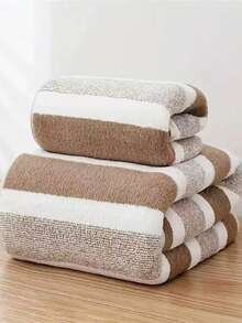 2条装速干超柔软超细纤维毛巾套装，吸水性强，适用于健身房、海滩、旅行、家庭浴室等场所，聚酯纤维材质，是商业清洁的理想之选，也是一份很棒的礼物。 - 彩色 - 查看 7