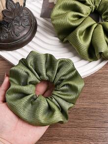 2个/套 优雅超大波点发圈，常规尺寸和特大尺寸，适合女性扎马尾辫、装饰头发、发绳、发圈 - 彩色 - 查看 5