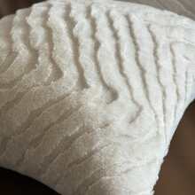 1pc Solid Color Houndstooth Decorative Pillow Cover, Luxury Style Pillow Sham Suitable For Bedroom, Sofa, Living Room, Great Gift - White - View 5