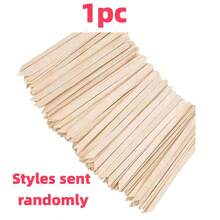 100/20/1件套小号木制脱毛蜡棒，眉毛脱毛蜡棒，迷你冰棒棒，手工木制蜡棒