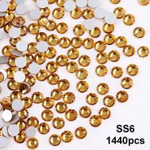 SS6 2MM-SS30 6.4MM, 7 Sizes, Non-Hot Fix, Adhesive Round Flat Bottom Glass Crystal Rhinestones, Multi-Color Crystal Gemstone Jewelry Beads DIY Glass Stone Diamond Design Accessories, Glitter Nail Art Stickers Decoration, Suitable For Phone Cases, Clothes, Bags, Shoes, Crafts - Multicolor - View 61