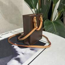 Classic And Fashionable Women's Monogram Mini Mini Music Score Bag, A Handbag And Crossbody Commuting Versatile Bag - 棕色 - 查看 2