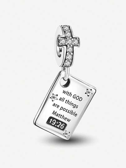 1件圣诞时尚时间签名串珠手链，适合女性珠宝DIY和日常穿搭配饰，是女孩的理想之选。