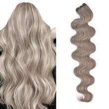 合成直发马尾接发,钩针编织合成Yaki直发全头接发 - 彩色 - 查看 30