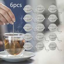 1/3/5/10/30 piezas Infusor de té de malla de acero inoxidable, colador de té, filtro de té de alta calidad, infusor de té con forma esférica, separador de té, filtro de especias, accesorios de té, amantes del té, bola de té para cocina en el hogar, filtro para olla a presión y marinado