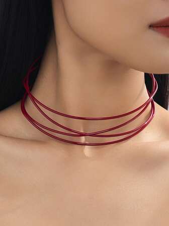 极简主义小众几何镂空交叉颈链，时尚高端珠宝，女士礼物之选