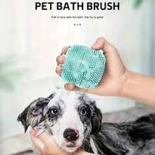 Pet Bath Brush - Dedicated Pet Bathing Tool - Silicone Bath Massage Brush Comb - Built-In Shampoo Dispenser Massage Bath Brush - Dual-Function Massage Comb And Cleaning Tool, Ergonomic Handle, Detachable Brush Head, Wet And Dry Use, Massage Silicone Bath Comb With Shampoo Storage Function - Silicone Material, Harmless Materials, Convenient Bath Brush, Can Be Opened To Dispense Shampoo. - Multicolor - View 7