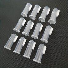 20支/10支/5支/1支装宠物指套牙刷，宠物牙齿清洁刷，宠物牙齿清洁工具，硅胶牙刷，幼犬幼猫指套牙刷，小型宠物牙刷，适用于犬猫 - 無色 - 查看 5